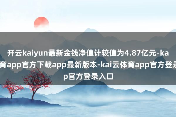 开云kaiyun最新金钱净值计较值为4.87亿元-kai云体育app官方下载app最新版本-kai云体育app官方登录入口